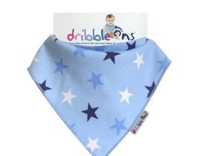 Σαλιάρα-Μπαντάνα 6+ Μηνών Sock Ons Dribble Ons Blue Star